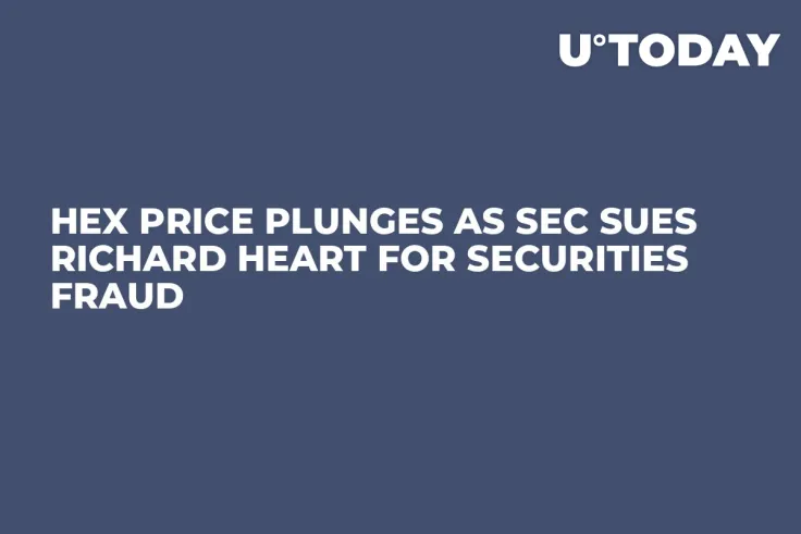 HEX Price Plunges as SEC Sues Richard Heart for Securities Fraud