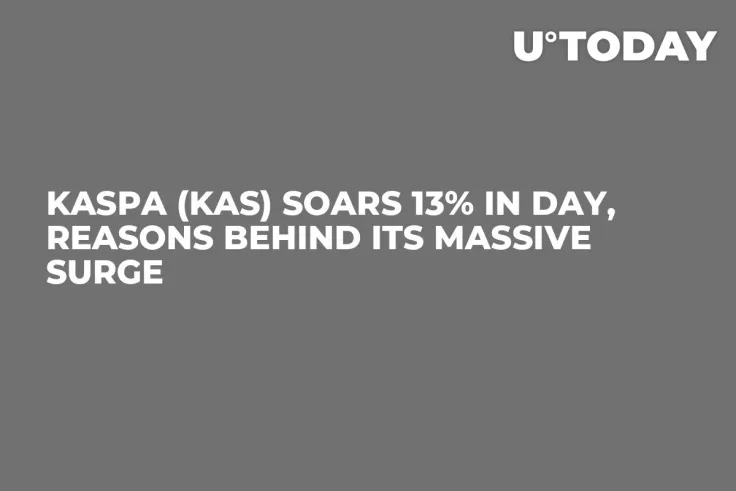Kaspa (KAS) Soars 13% in Day, Reasons Behind Its Massive Surge