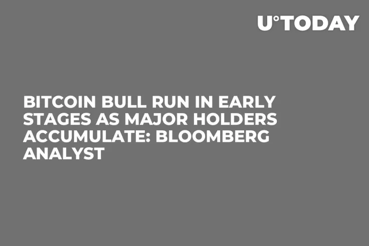 Bitcoin Bull Run in Early Stages as Major Holders Accumulate: Bloomberg Analyst