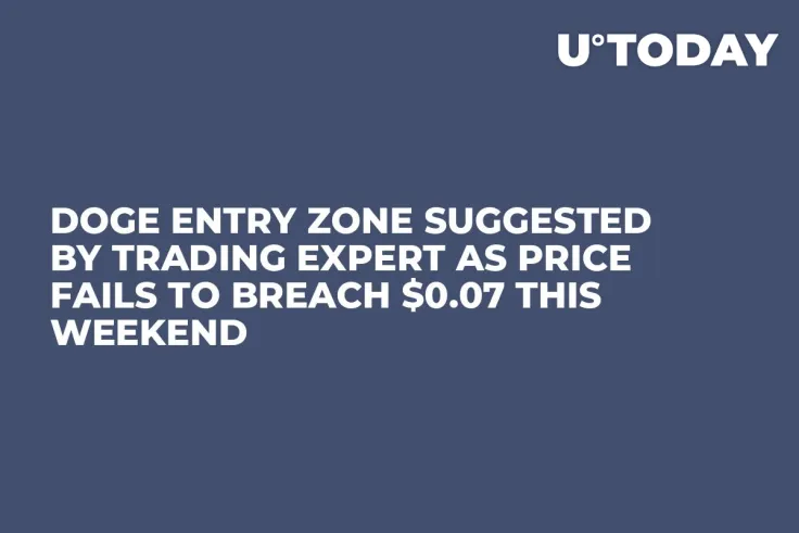 DOGE Entry Zone Suggested by Trading Expert as Price Fails to Breach $0.07 This Weekend