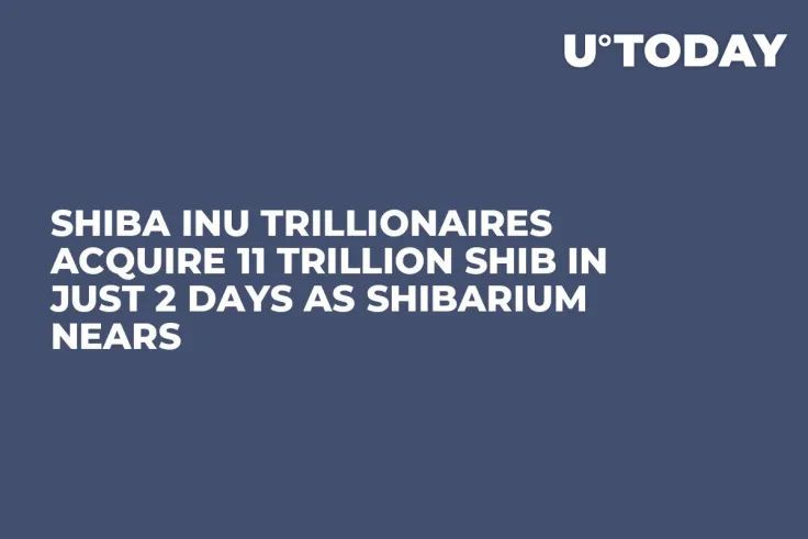 Shiba Inu Trillionaires Acquire 11 Trillion SHIB in Just 2 Days as Shibarium Nears
