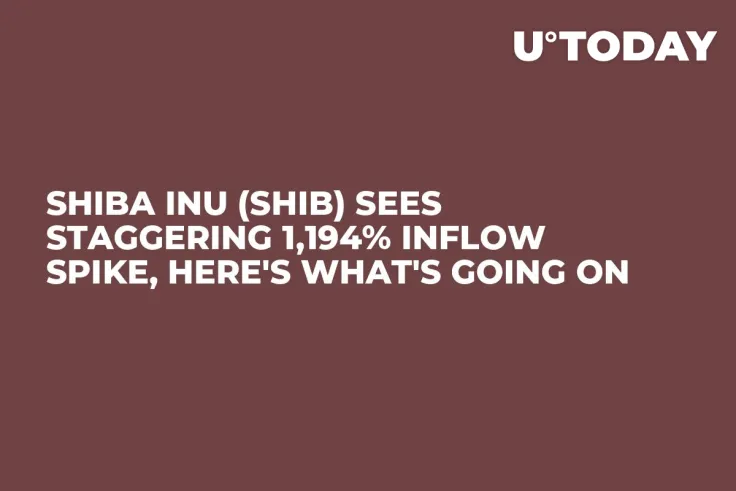 Shiba Inu (SHIB) Sees Staggering 1,194% Inflow Spike, Here's What's Going On