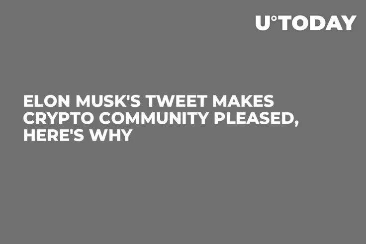 Elon Musk's Tweet Makes Crypto Community Pleased, Here's Why