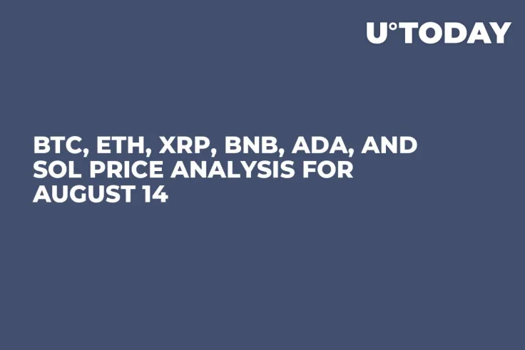 BTC, ETH, XRP, BNB, ADA, and SOL Price Analysis for August 14