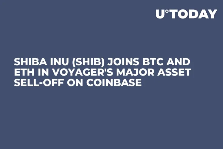 Shiba Inu (SHIB) Joins BTC and ETH in Voyager's Major Asset Sell-Off on Coinbase