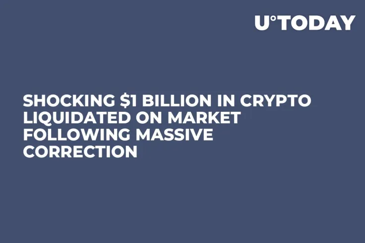 Shocking $1 Billion in Crypto Liquidated on Market Following Massive Correction