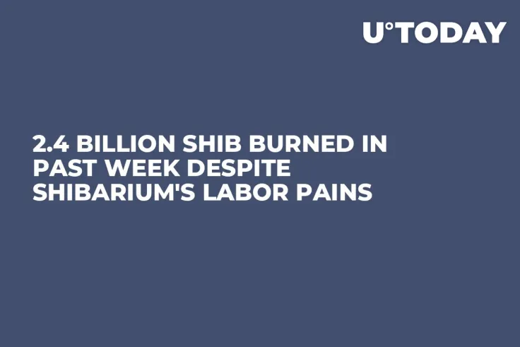 2.4 Billion SHIB Burned in Past Week Despite Shibarium's Labor Pains
