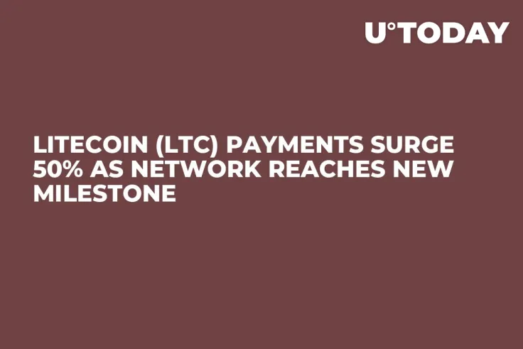 Litecoin (LTC) Payments Surge 50% as Network Reaches New Milestone