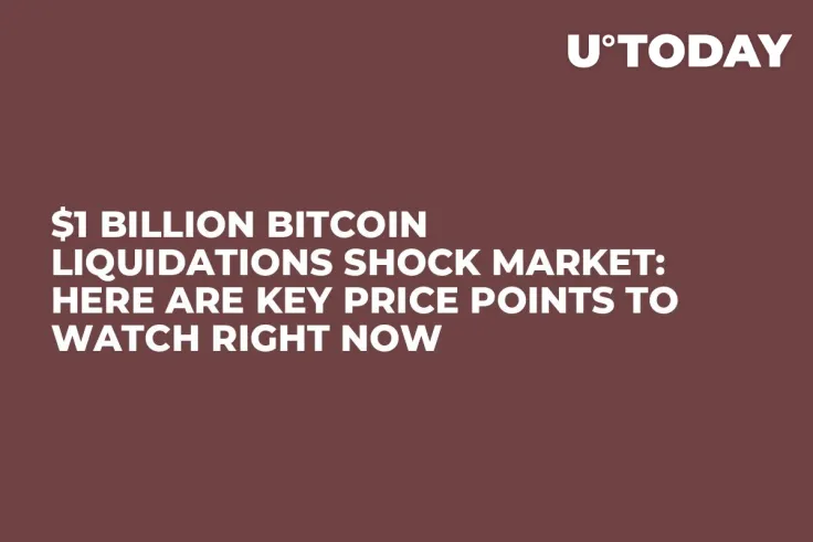 $1 Billion Bitcoin Liquidations Shock Market: Here Are Key Price Points to Watch Right Now