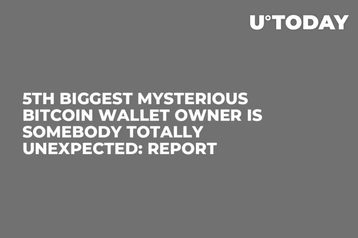 5th Biggest Mysterious Bitcoin Wallet Owner Is Somebody Totally Unexpected: Report