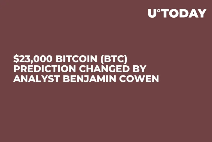 $23,000 Bitcoin (BTC) Prediction Changed by Analyst Benjamin Cowen