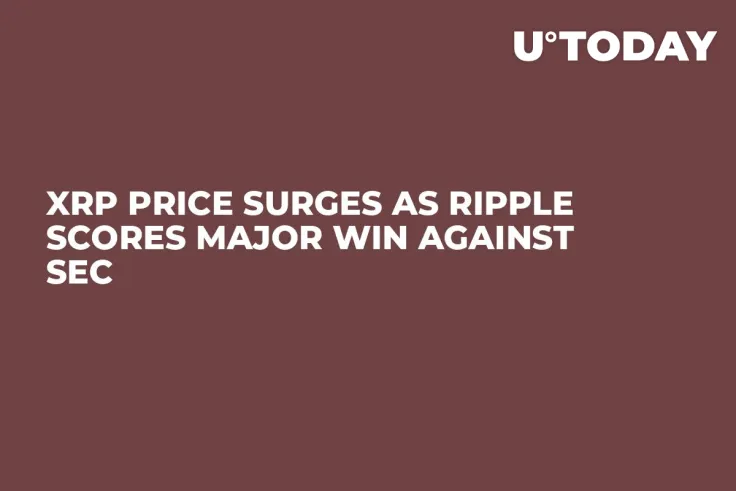 XRP Price Surges as Ripple Scores Major Win Against SEC