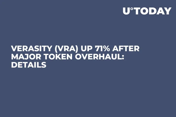 Verasity (VRA) up 71% After Major Token Overhaul: Details