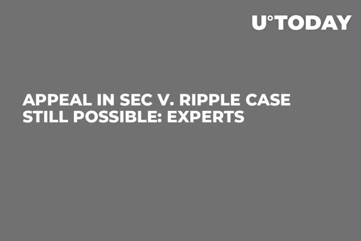 Appeal in SEC v. Ripple Case Still Possible: Experts
