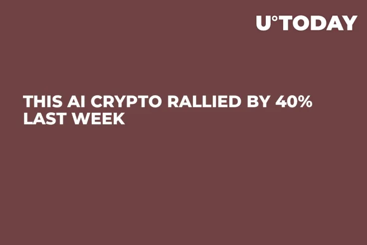 This AI Crypto Rallied by 40% Last Week