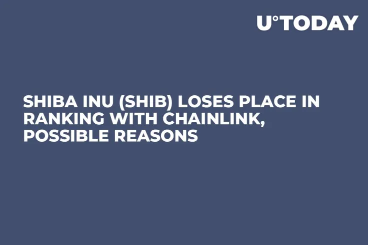Shiba Inu (SHIB) Loses Place in Ranking With Chainlink, Possible Reasons