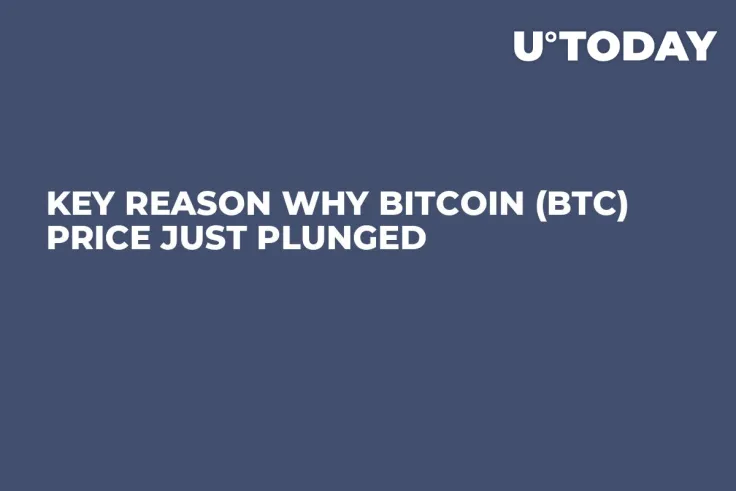 Key Reason Why Bitcoin (BTC) Price Just Plunged