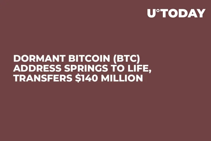 Dormant Bitcoin (BTC) Address Springs to Life, Transfers $140 Million