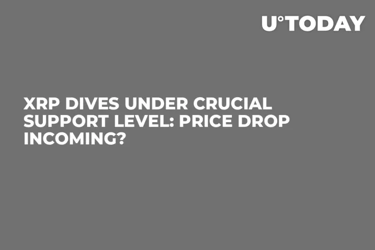 XRP Dives Under Crucial Support Level: Price Drop Incoming?