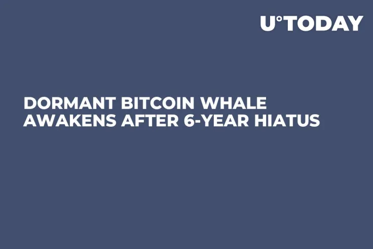 Dormant Bitcoin Whale Awakens After 6-Year Hiatus