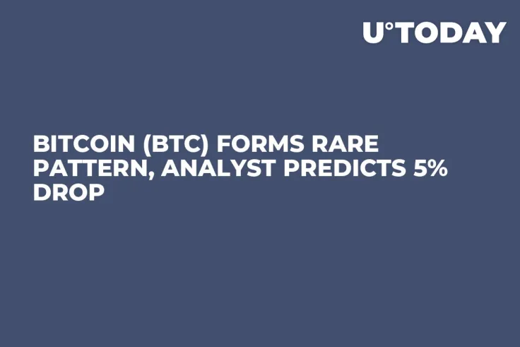 Bitcoin (BTC) Forms Rare Pattern, Analyst Predicts 5% Drop