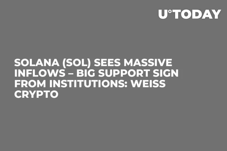 Solana (SOL) Sees Massive Inflows – Big Support Sign From Institutions: Weiss Crypto
