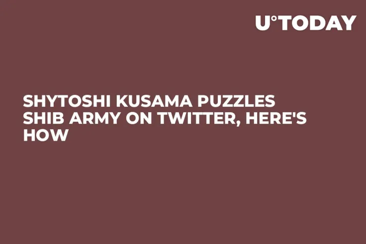Shytoshi Kusama Puzzles SHIB Army on Twitter, Here's How