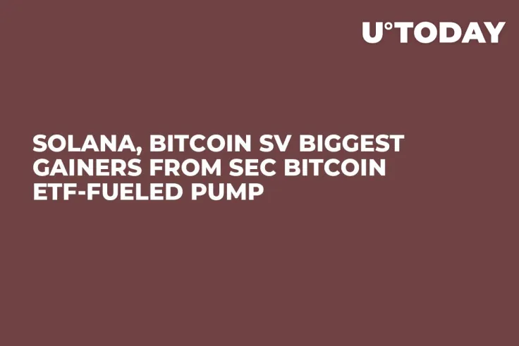 Solana, Bitcoin SV Biggest Gainers From SEC Bitcoin ETF-Fueled Pump