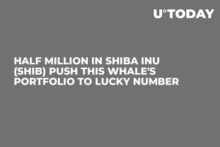 Half Million in Shiba Inu (SHIB) Push This Whale's Portfolio to Lucky Number