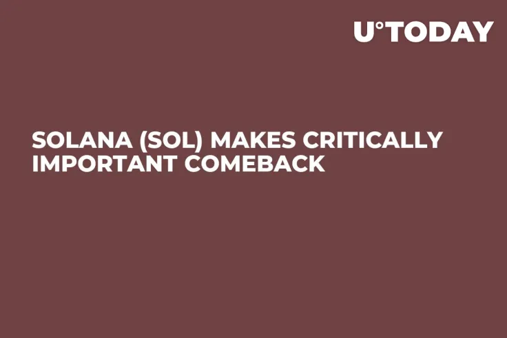 Solana (SOL) Makes Critically Important Comeback