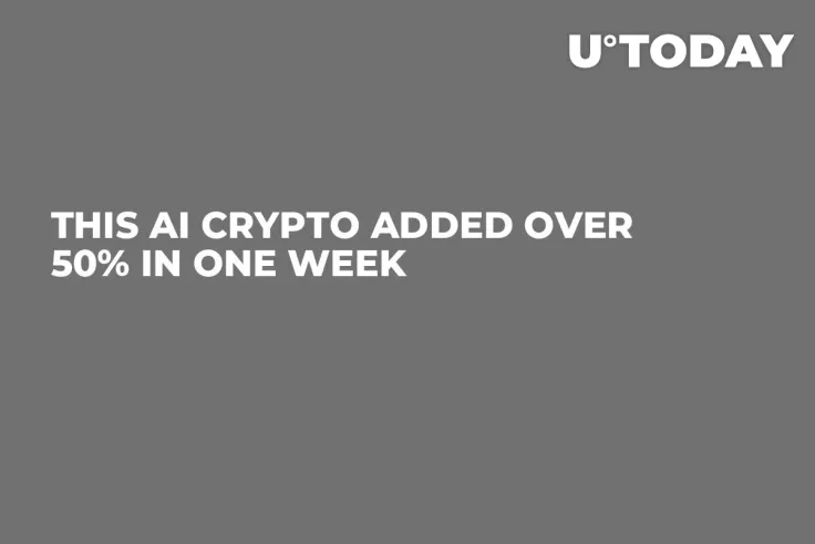 This AI Crypto Added Over 50% in One Week