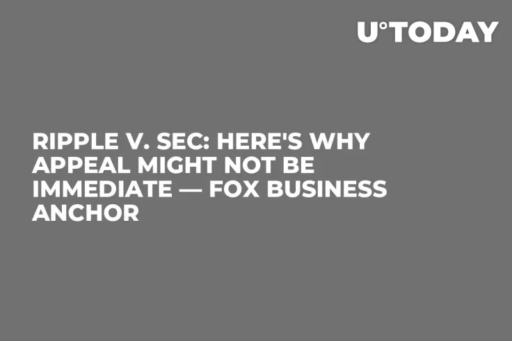 Ripple v. SEC: Here's Why Appeal Might Not Be Immediate — Fox Business Anchor