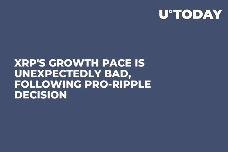 XRP's Growth Pace Is Unexpectedly Bad, Following Pro-Ripple Decision