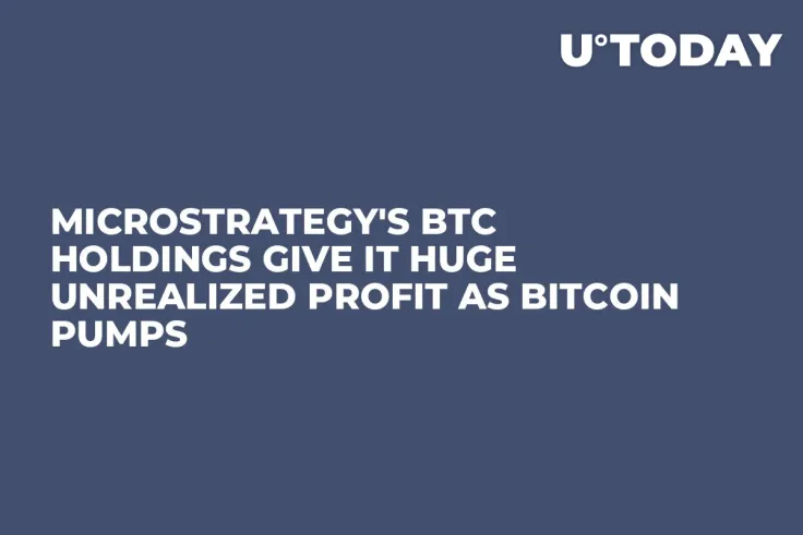 MicroStrategy's BTC Holdings Give It Huge Unrealized Profit as Bitcoin Pumps