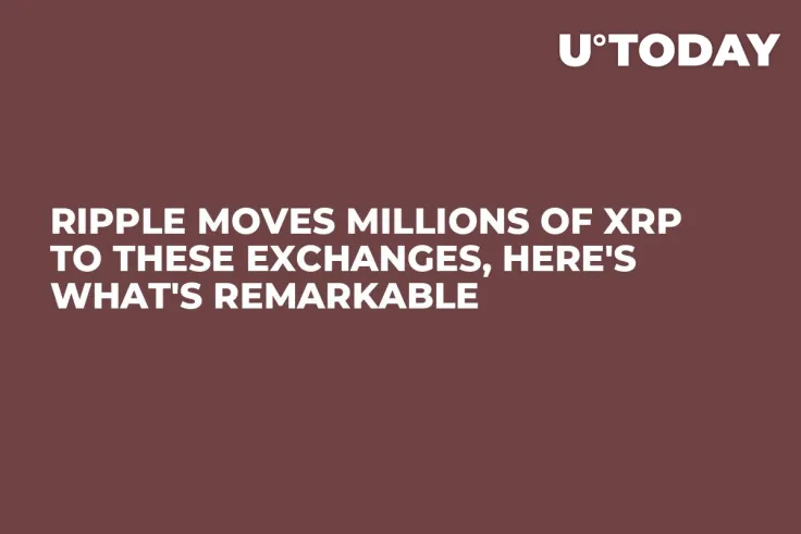 Ripple Moves Millions of XRP to These Exchanges, Here's What's Remarkable