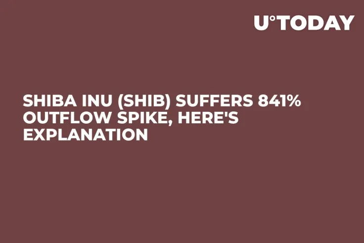 Shiba Inu (SHIB) Suffers 841% Outflow Spike, Here's Explanation