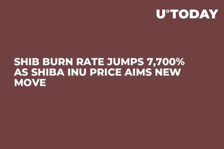 SHIB Burn Rate Jumps 7,700% as Shiba Inu Price Aims New Move