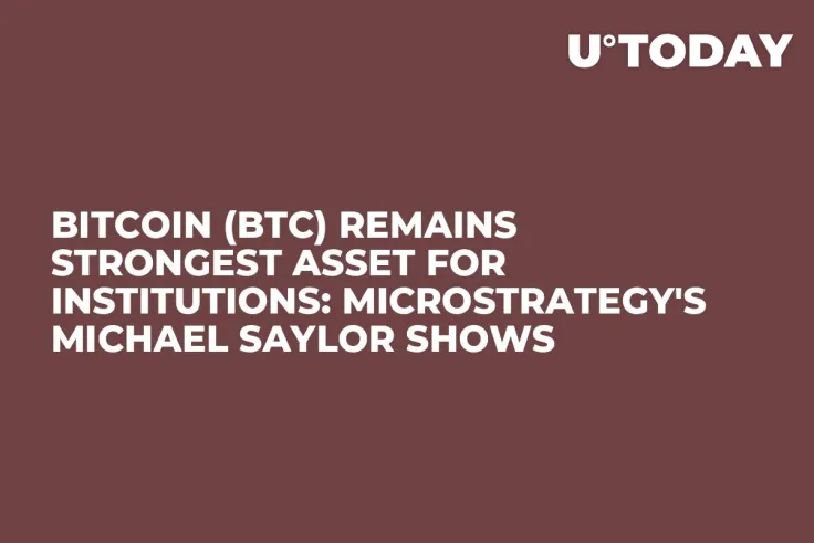 Bitcoin (BTC) Remains Strongest Asset for Institutions: MicroStrategy's Michael Saylor Shows