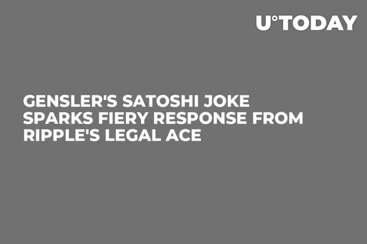 Gensler's Satoshi Joke Sparks Fiery Response from Ripple's Legal Ace