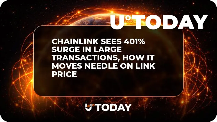 Chainlink Sees 401% Surge in Large Transactions, How It Moves Needle on LINK Price