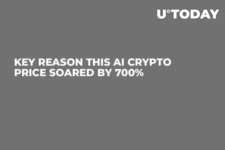 Key Reason This AI Crypto Price Soared by 700%