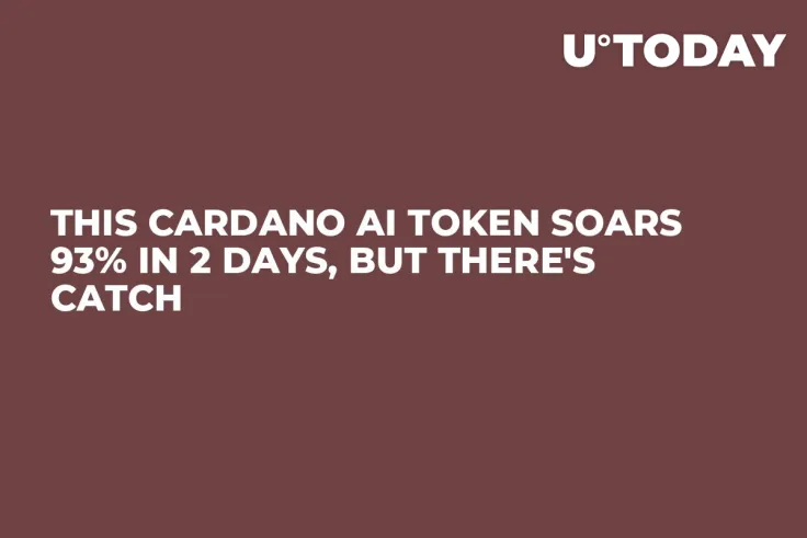 This Cardano AI Token Soars 93% in 2 Days, but There's Catch