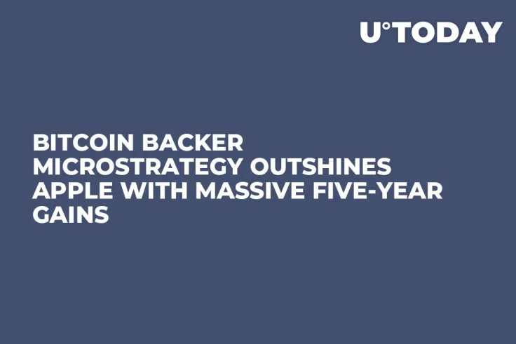 Bitcoin Backer MicroStrategy Outshines Apple with Massive Five-Year Gains