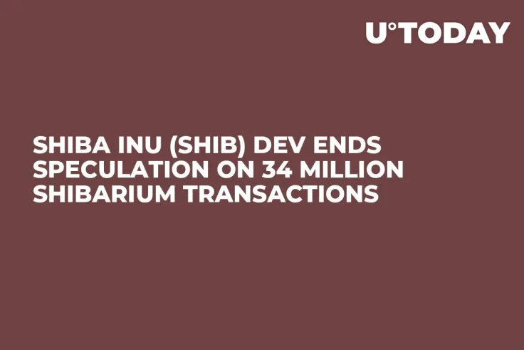 Shiba Inu (SHIB) Dev Ends Speculation on 34 Million Shibarium Transactions