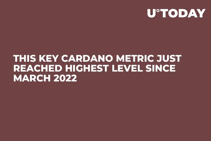 This Key Cardano Metric Just Reached Highest Level Since March 2022
