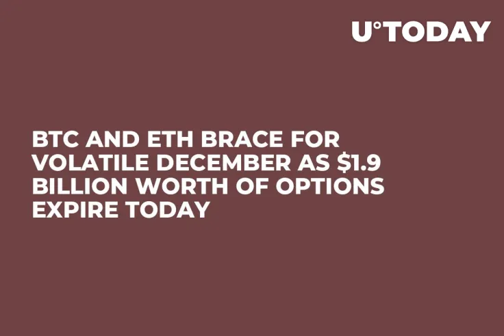 BTC and ETH Brace for Volatile December as $1.9 Billion Worth of Options Expire Today