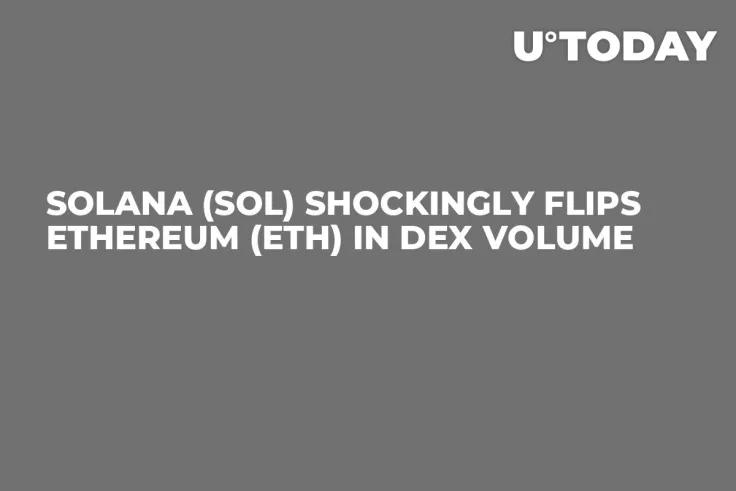 Solana (SOL) Shockingly Flips Ethereum (ETH) in DEX Volume