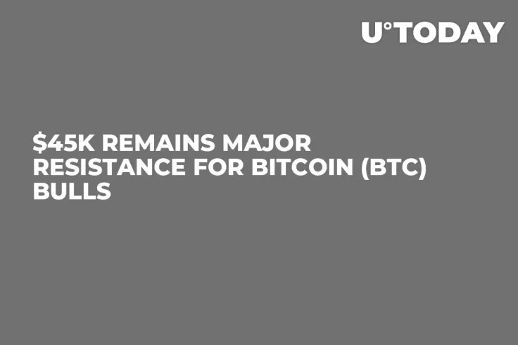 $45K Remains Major Resistance for Bitcoin (BTC) Bulls