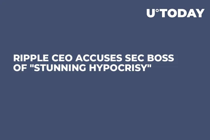 Ripple CEO Accuses SEC Boss of "Stunning Hypocrisy"