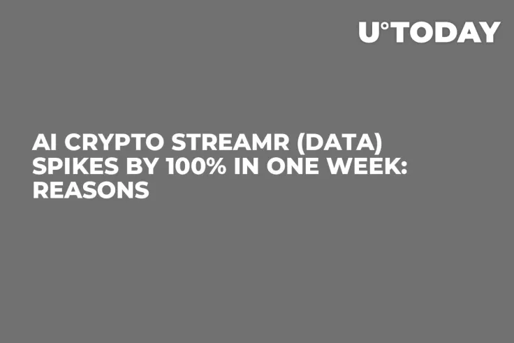 AI Crypto Streamr (DATA) Spikes by 100% in One Week: Reasons
